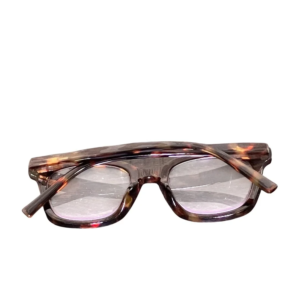 Reading Glasses Women +2.75 Brown Tortoise Shell 7327 Square Frame EX